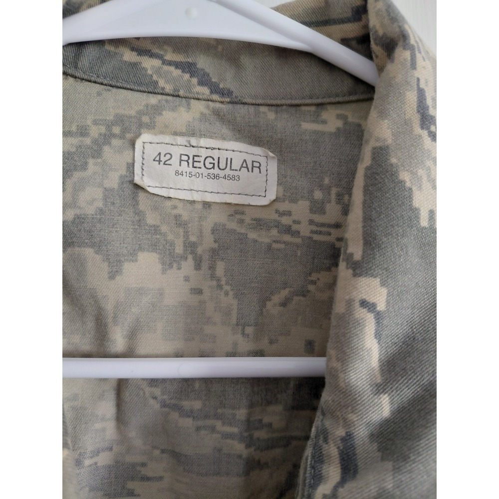 Propper US Air Force ABU Digital Tiger Stripe Camo Utility Coat Jacket 42 R Mens - Picture 2 of 4